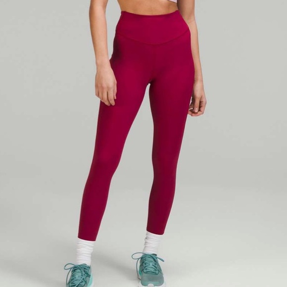 Lululemon Base Pace High Rise 25” Legging Pomegranate - Picture 1 of 6